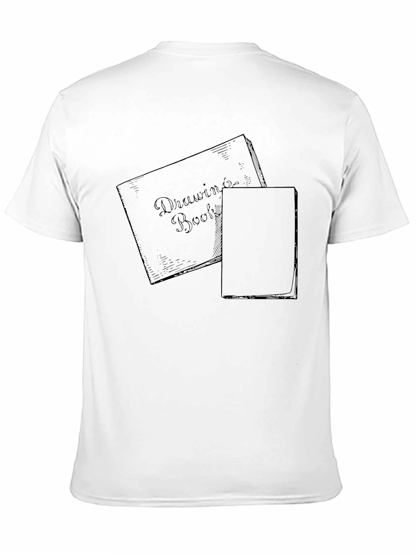 Black Drawing Book Graphic Tee