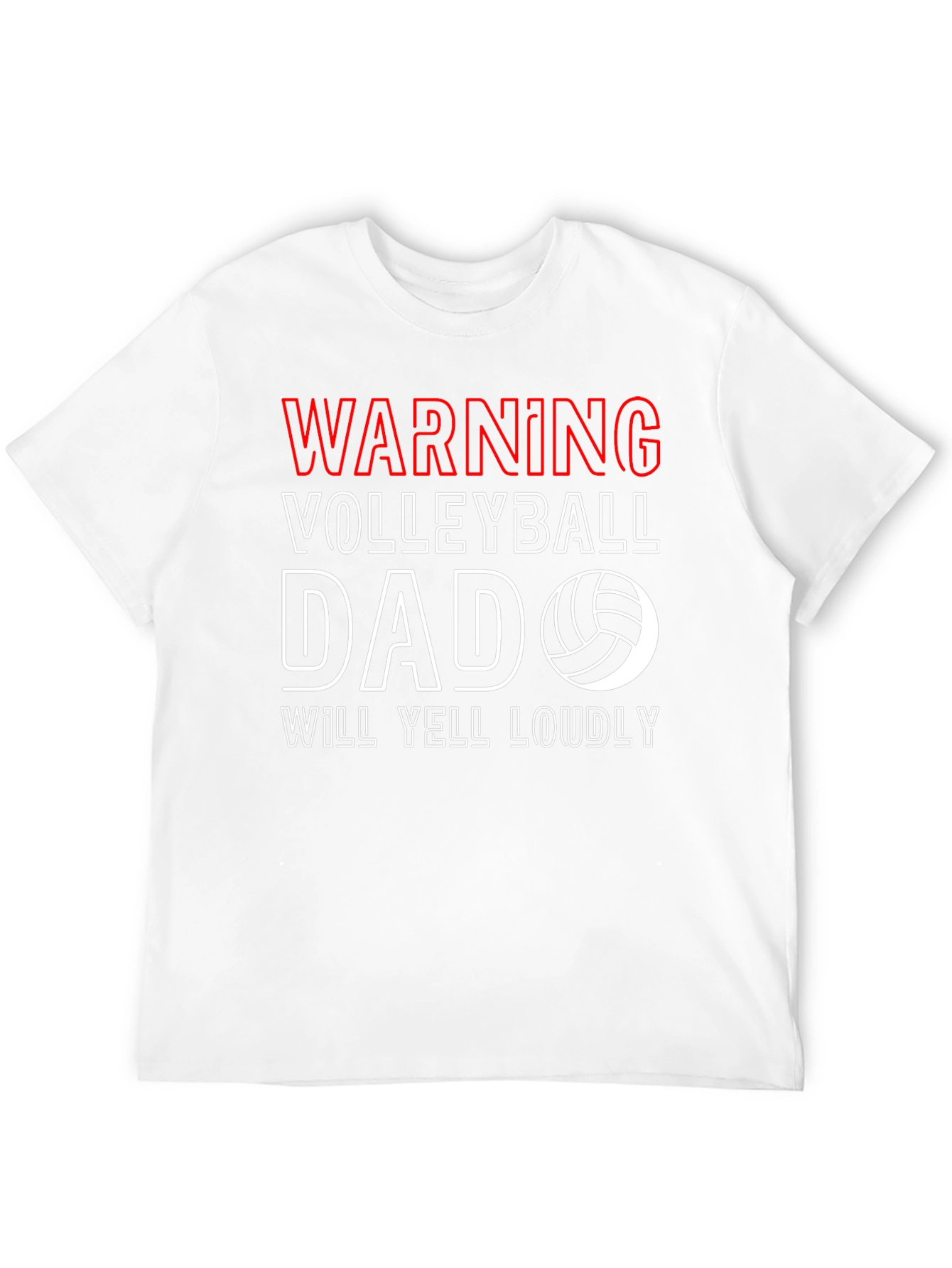 Warning Volleyball Dad T-Shirt