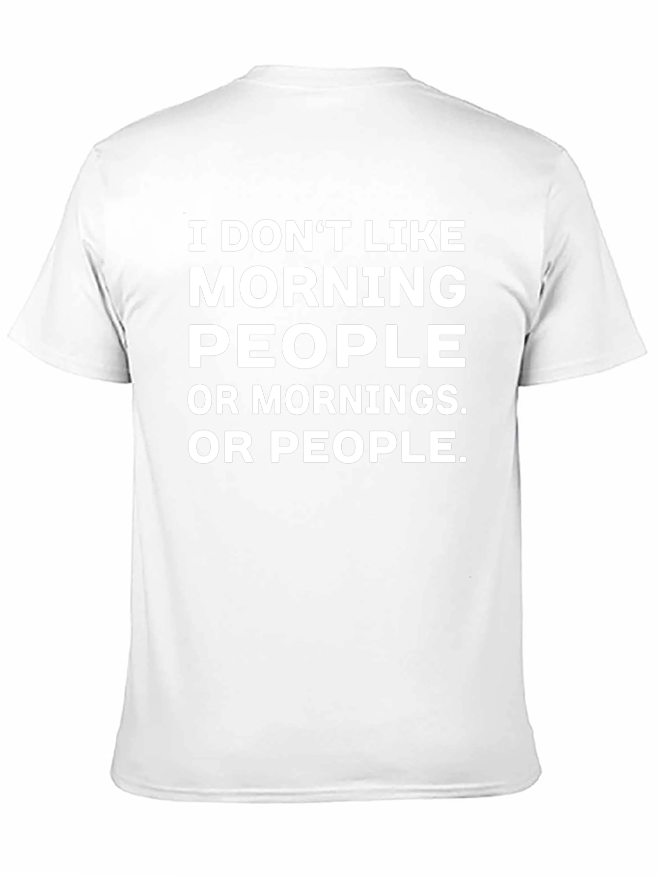 Funny Anti-Morning Black Graphic T-Shirt