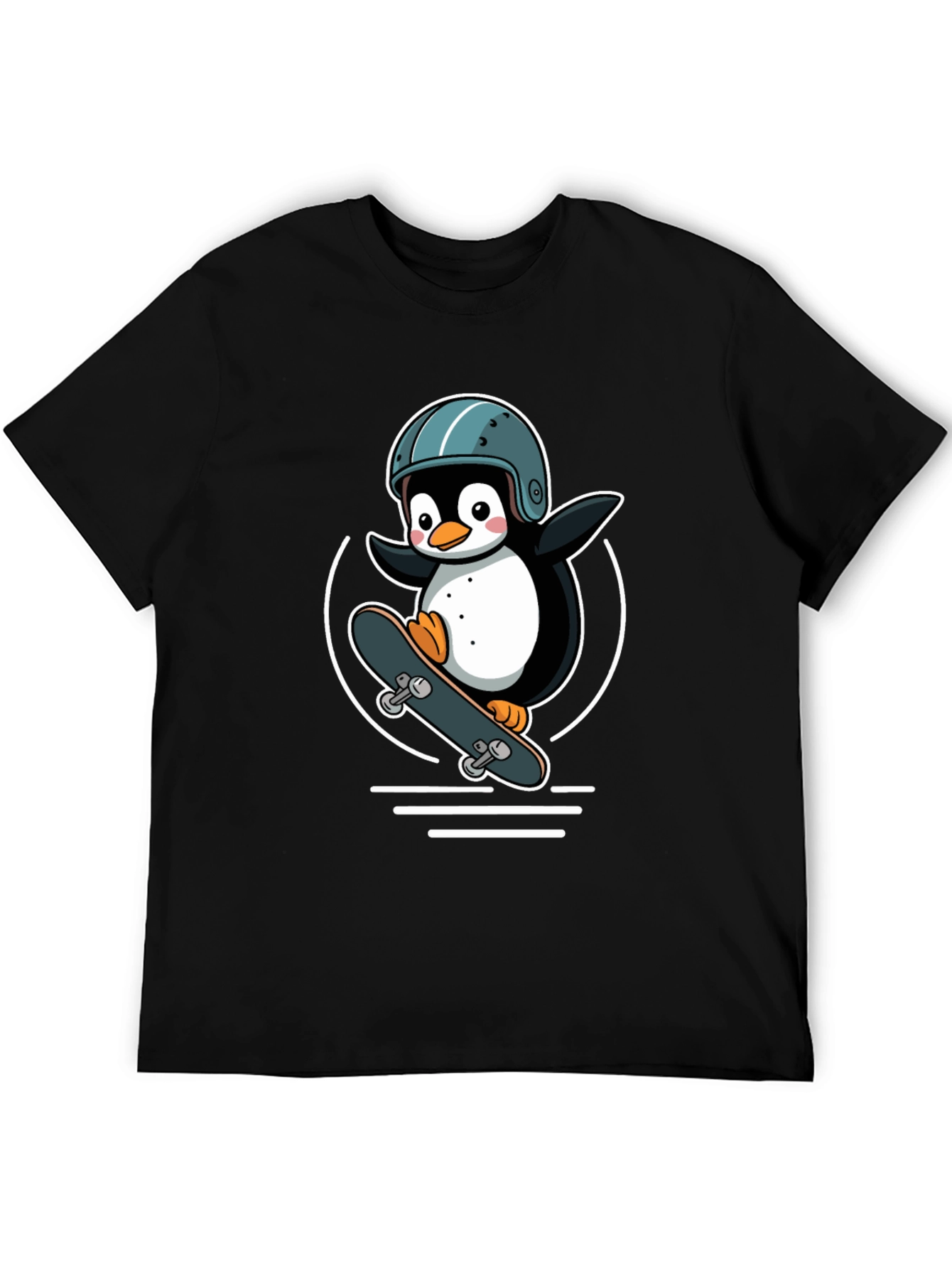 Penguin Skateboarder Graphic Tee