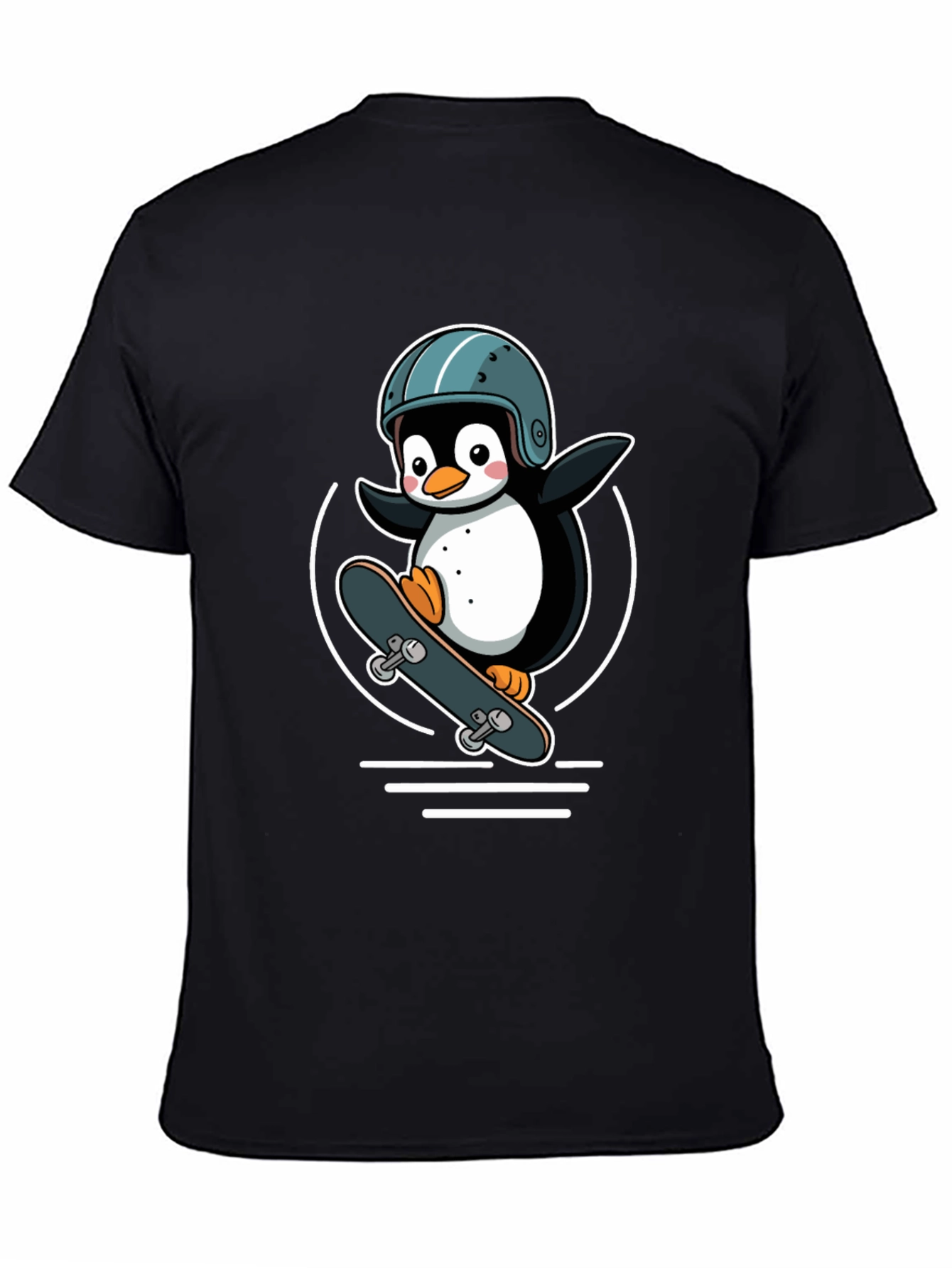 Penguin Skateboarder Graphic Tee
