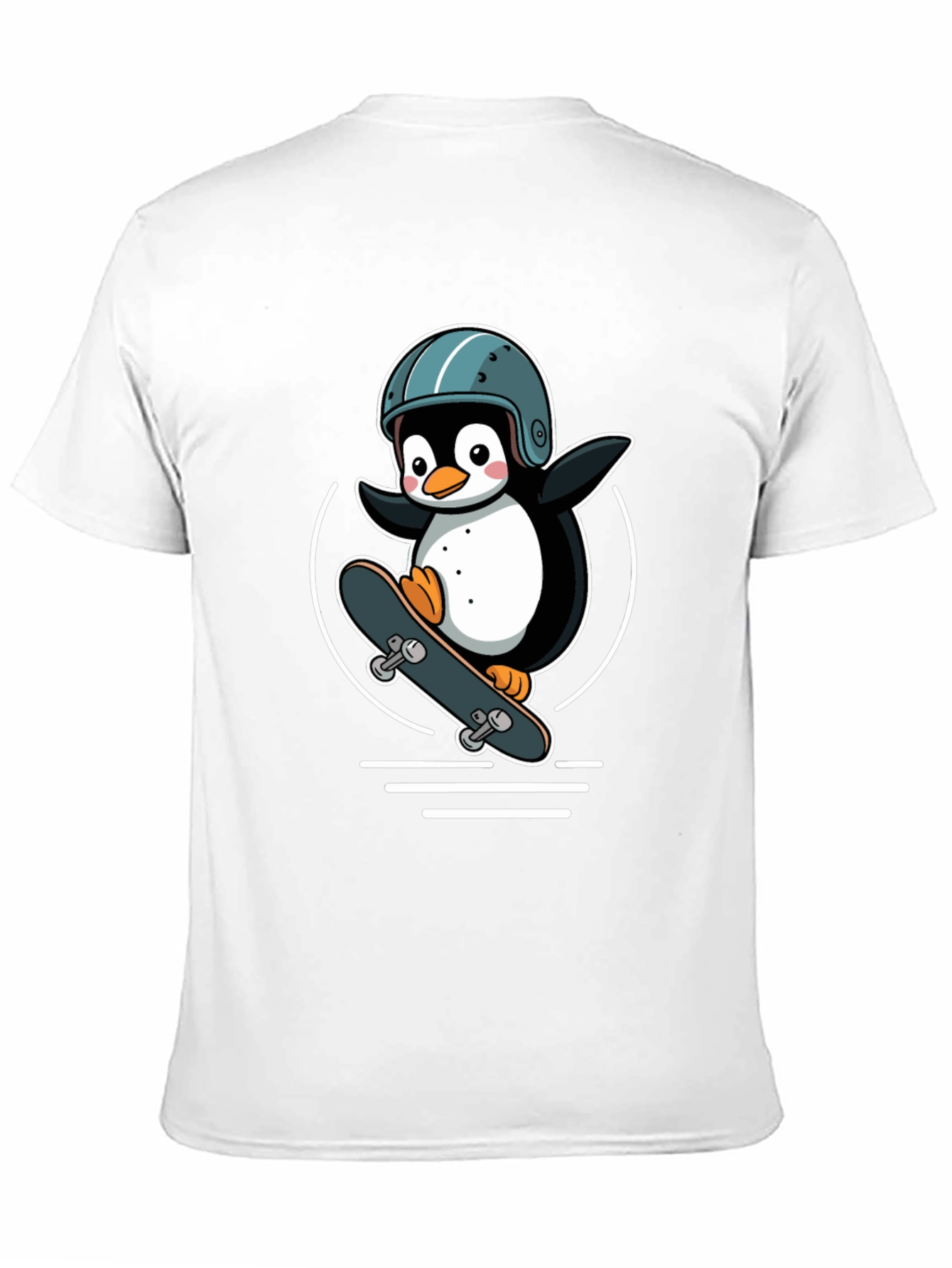 Penguin Skateboarder Graphic Tee