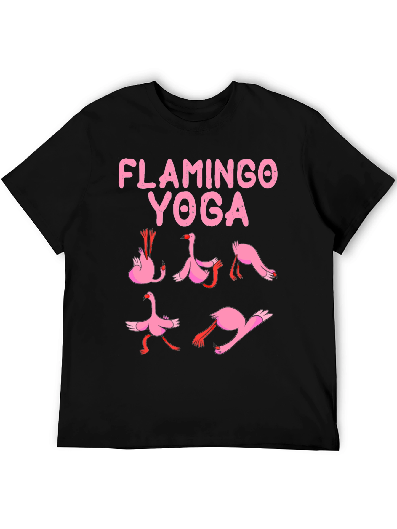 Flamingo Yoga Graphic T-Shirt