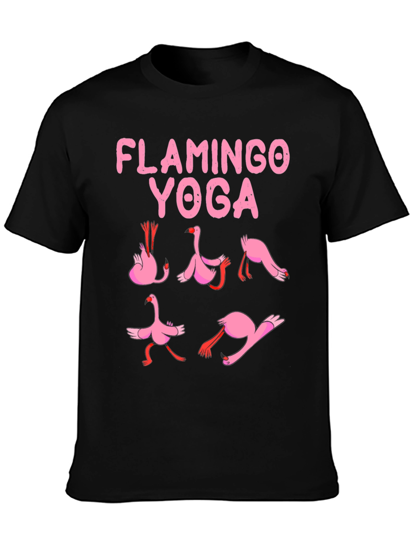Flamingo Yoga Graphic T-Shirt