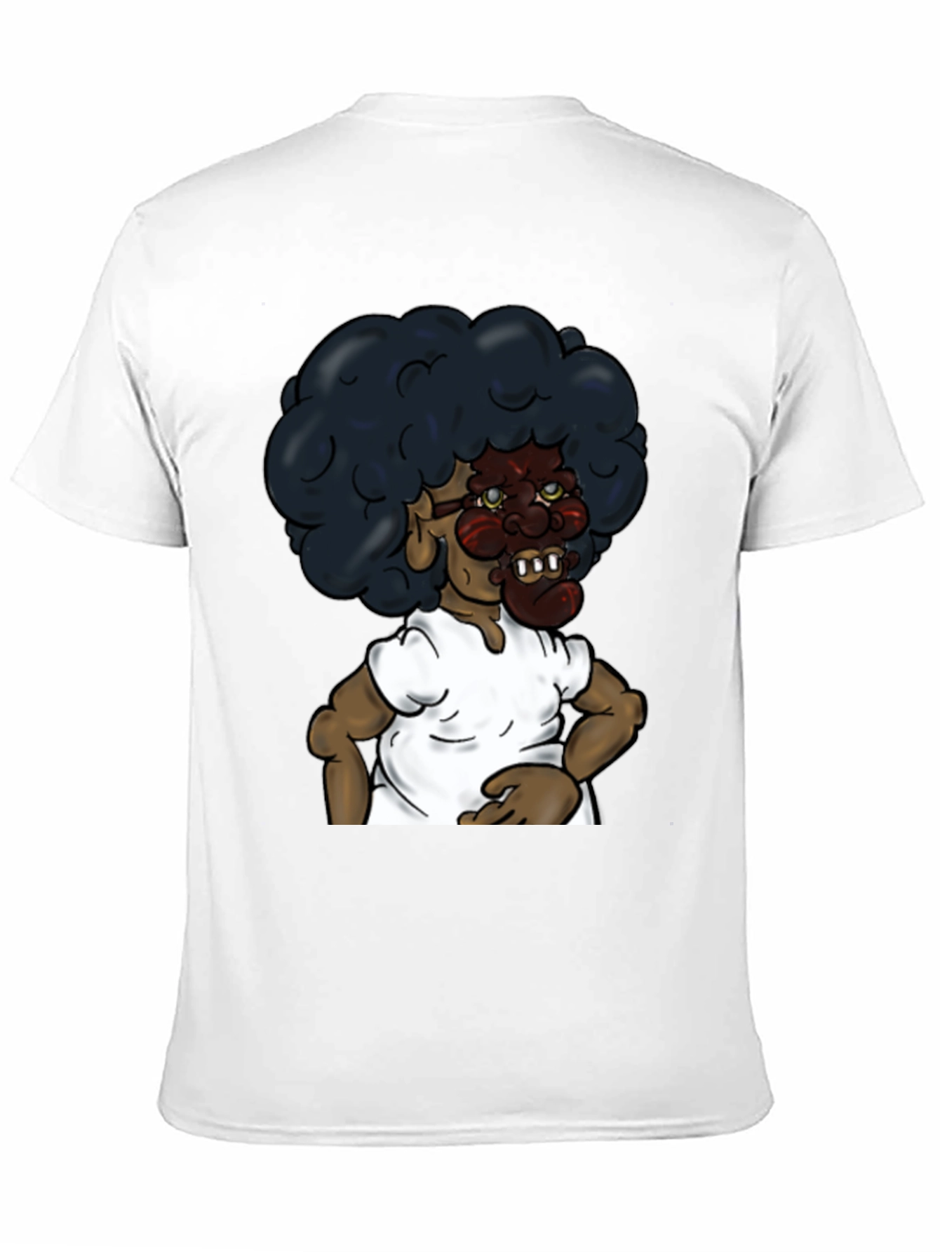 Cartoon Character Graphic Black T-Shirt