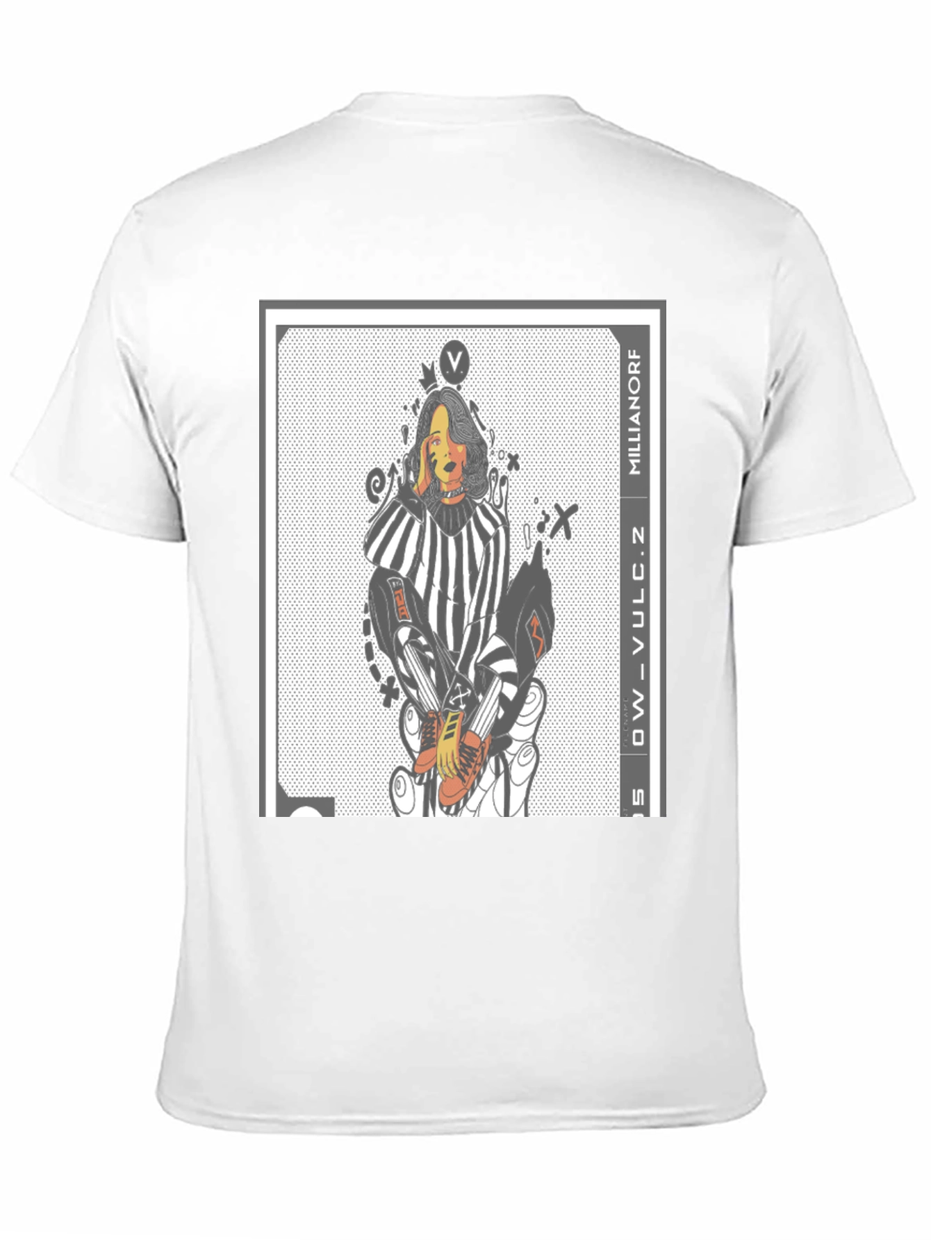 Graphic Print Black Crew Neck T-Shirt