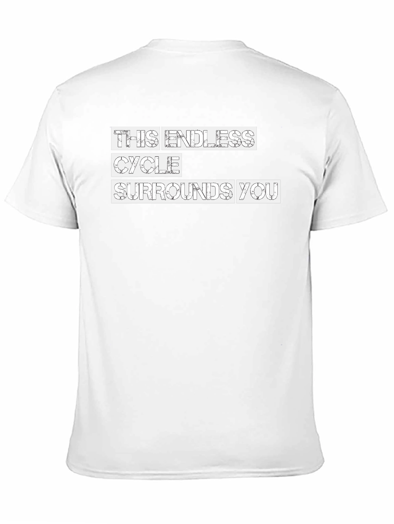 Endless Cycle Graphic Tee - Black Crew Neck T-Shirt
