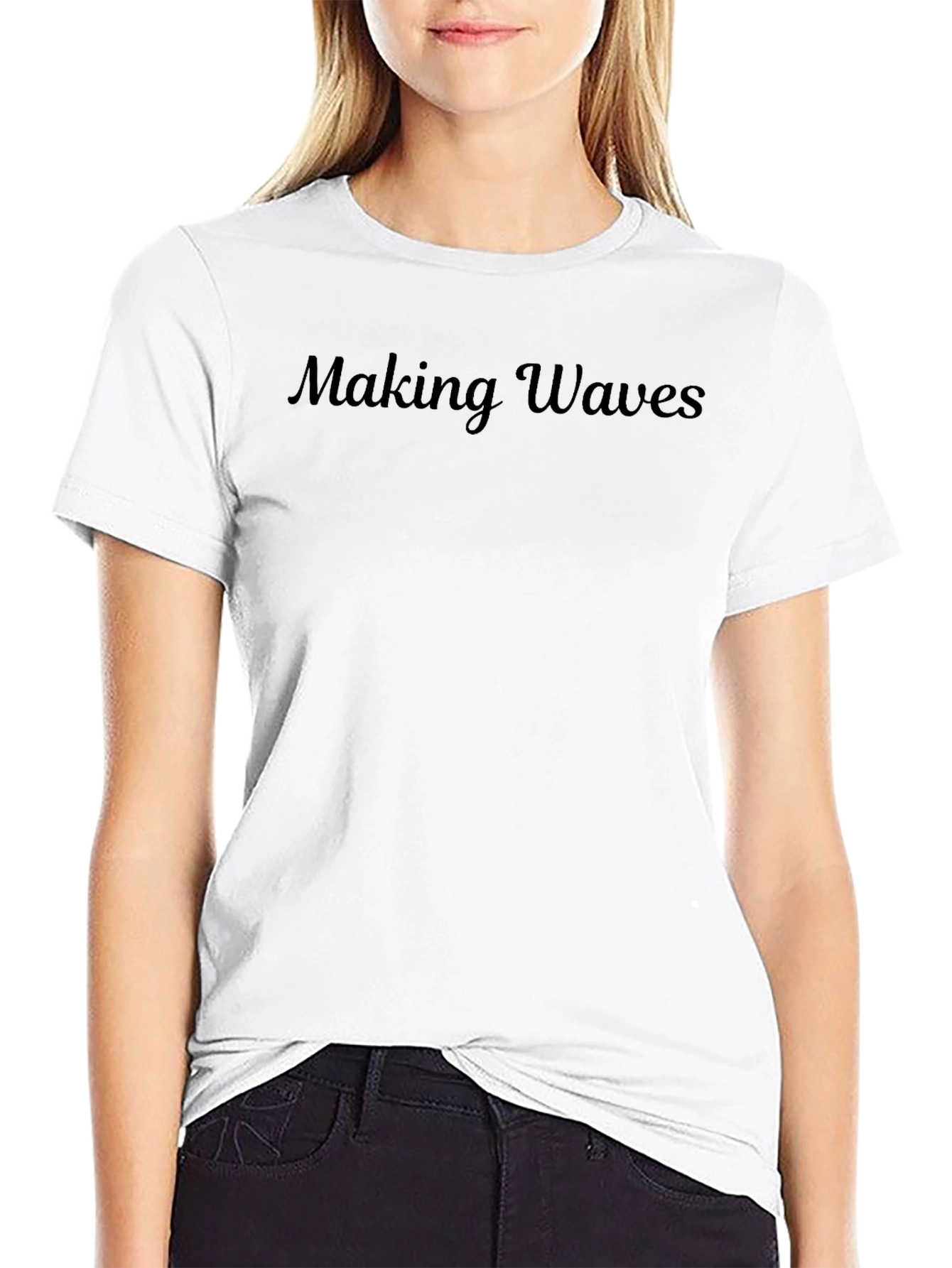 Making Waves Black Graphic Tee