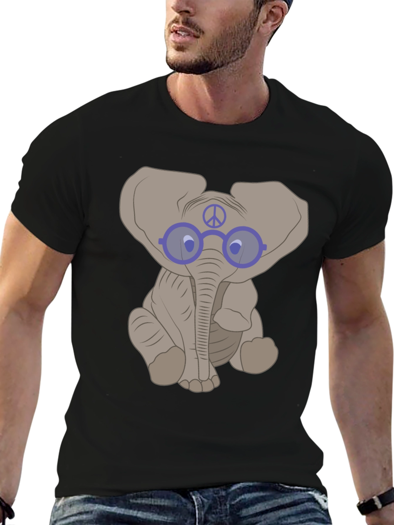Elephant Peace Sign T-Shirt