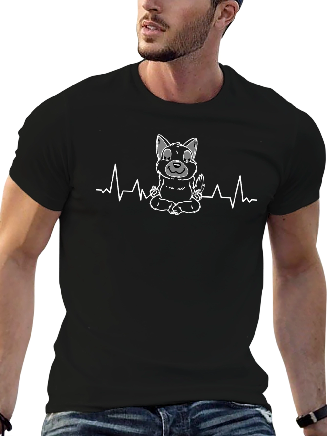 Zen Dog Heartbeat T-Shirt