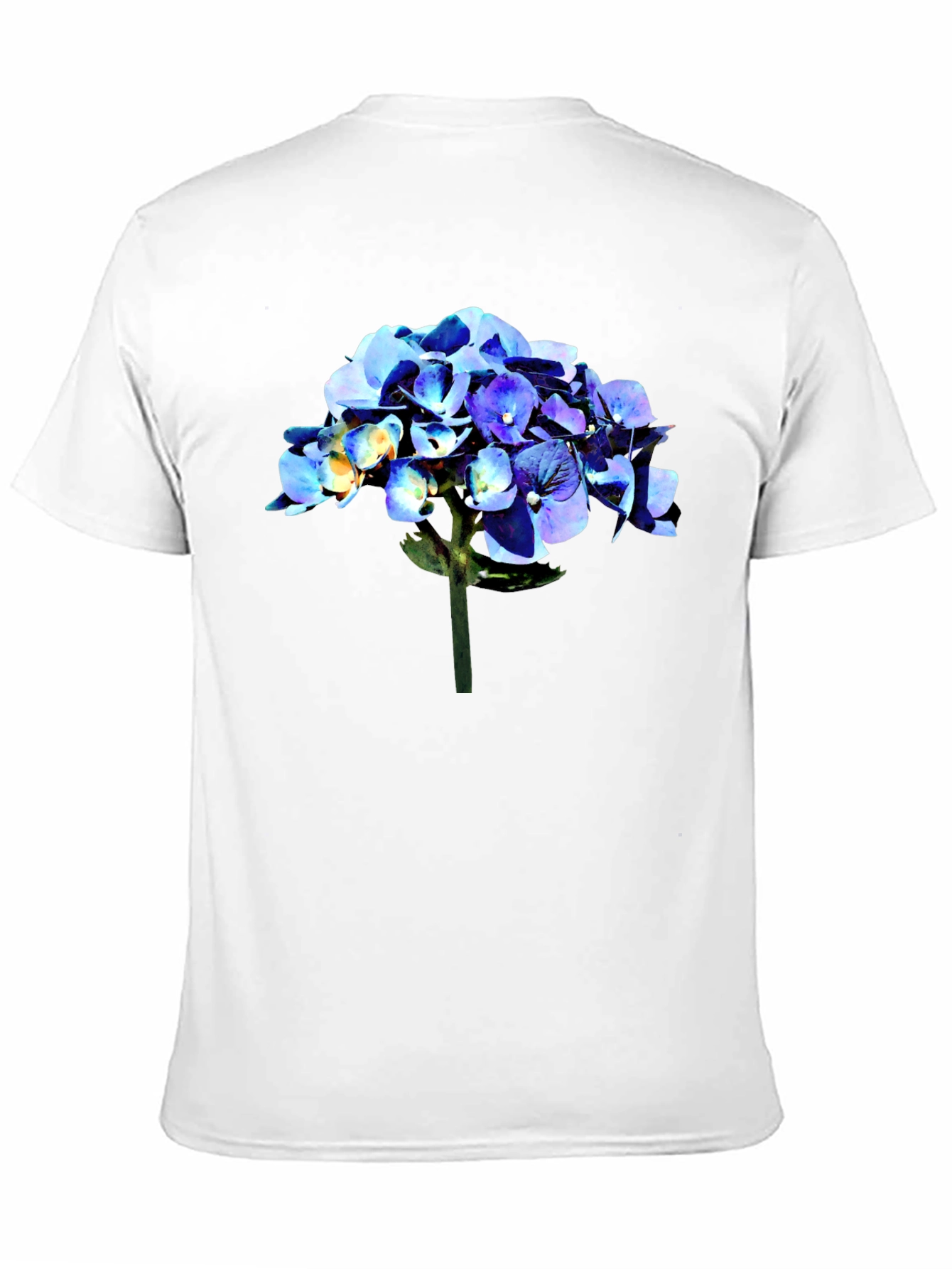 Hydrangea Graphic Tee - Black Casual Comfort
