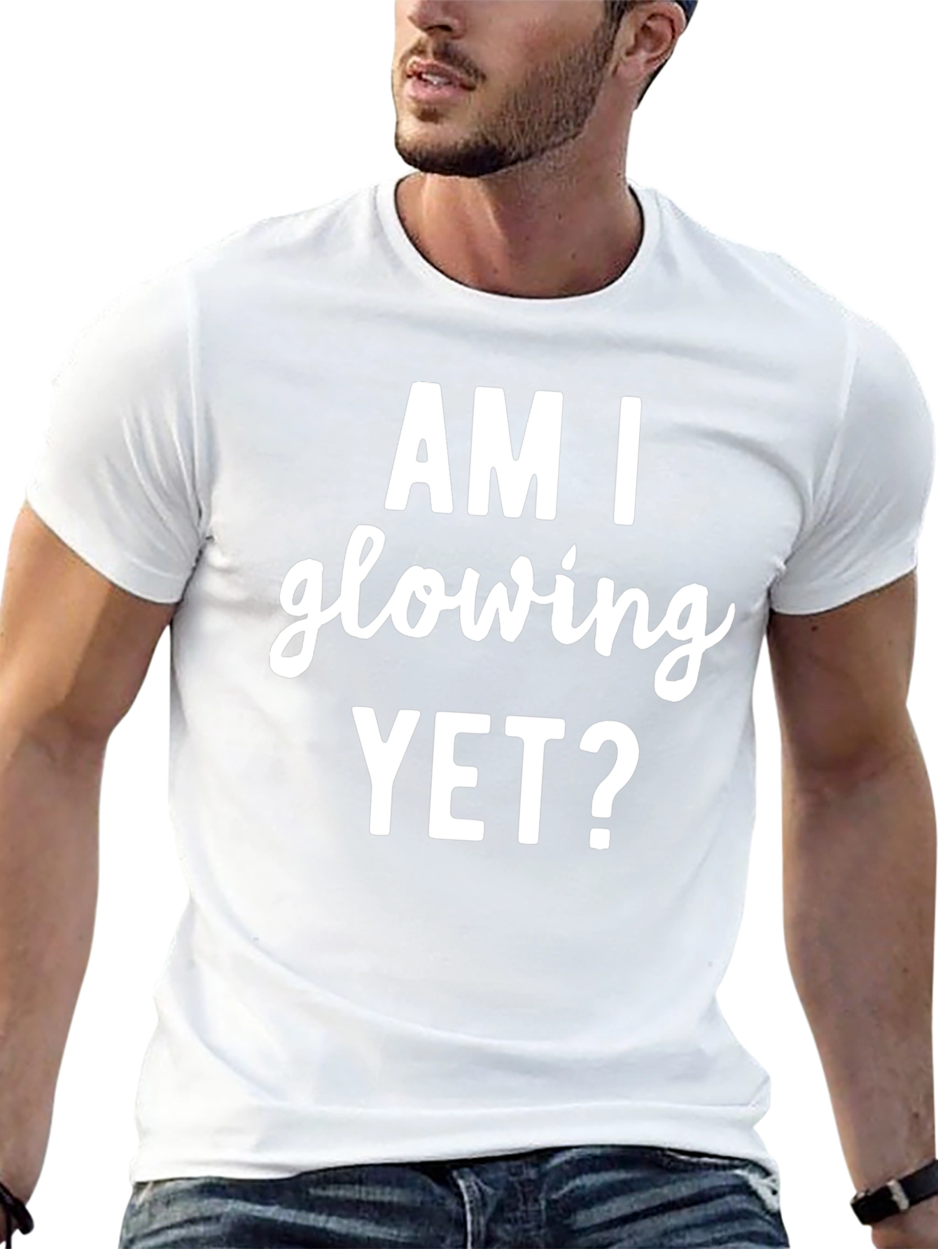 Am I Glowing Yet? Graphic Tee - Black