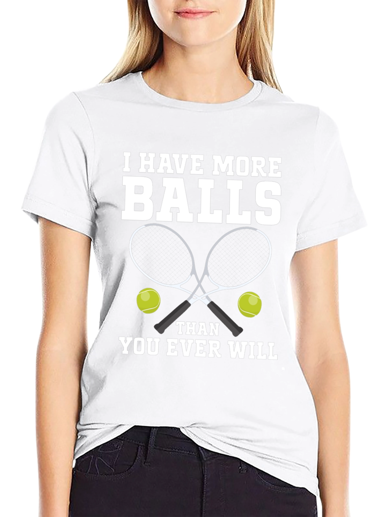 Tennis Balls Graphic Tee - Funny Tennis Player Gift