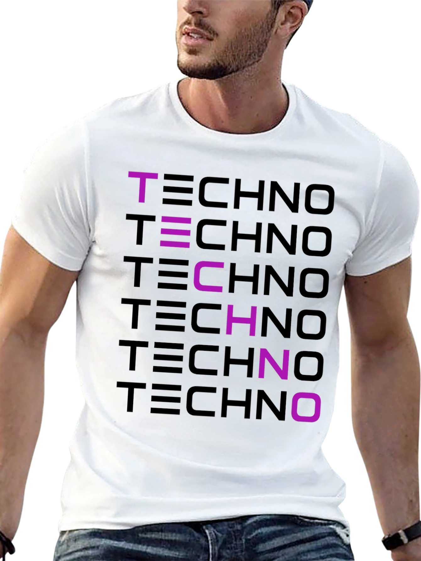 Techno Graphic T-Shirt - Stylish Music Inspired Tee