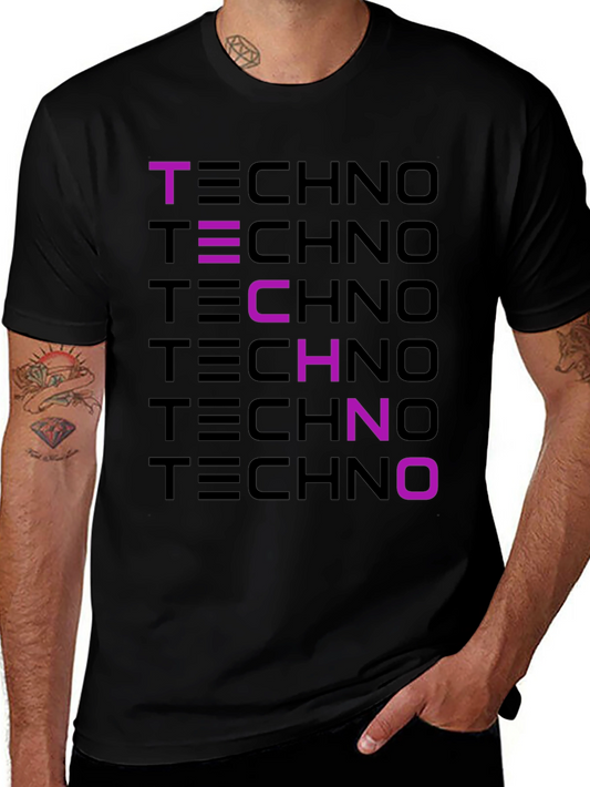 Techno Graphic T-Shirt - Stylish Music Inspired Tee