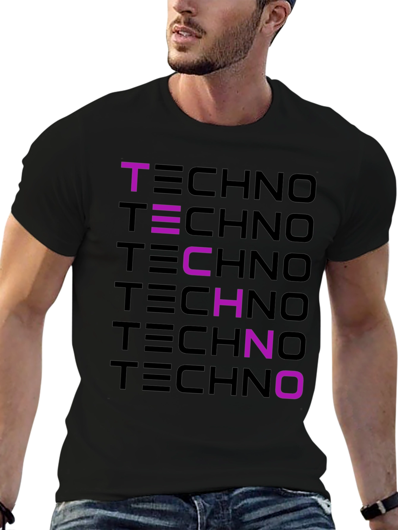 Techno Graphic T-Shirt - Stylish Music Inspired Tee