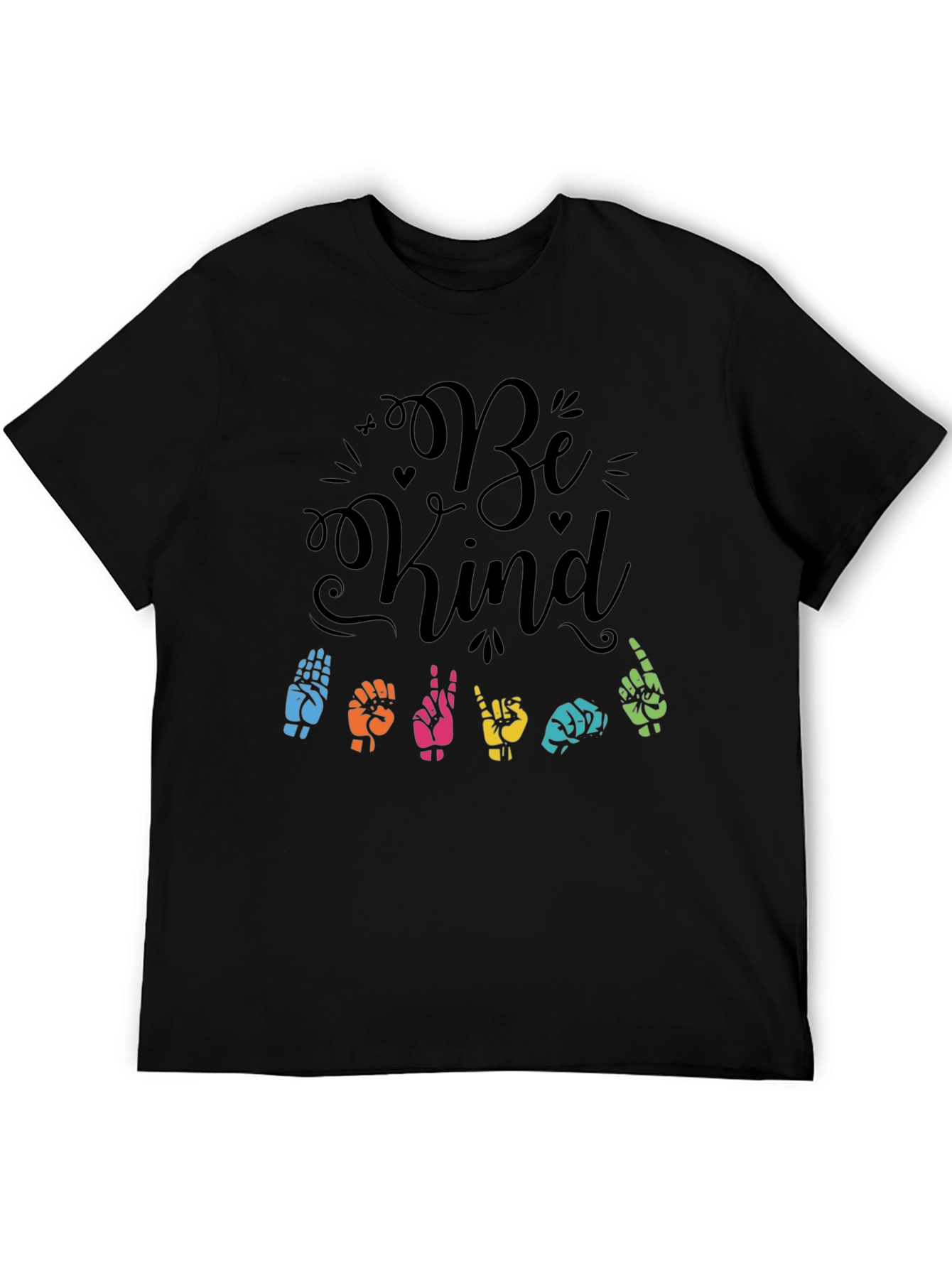 Be Kind Sign Language Graphic T-Shirt