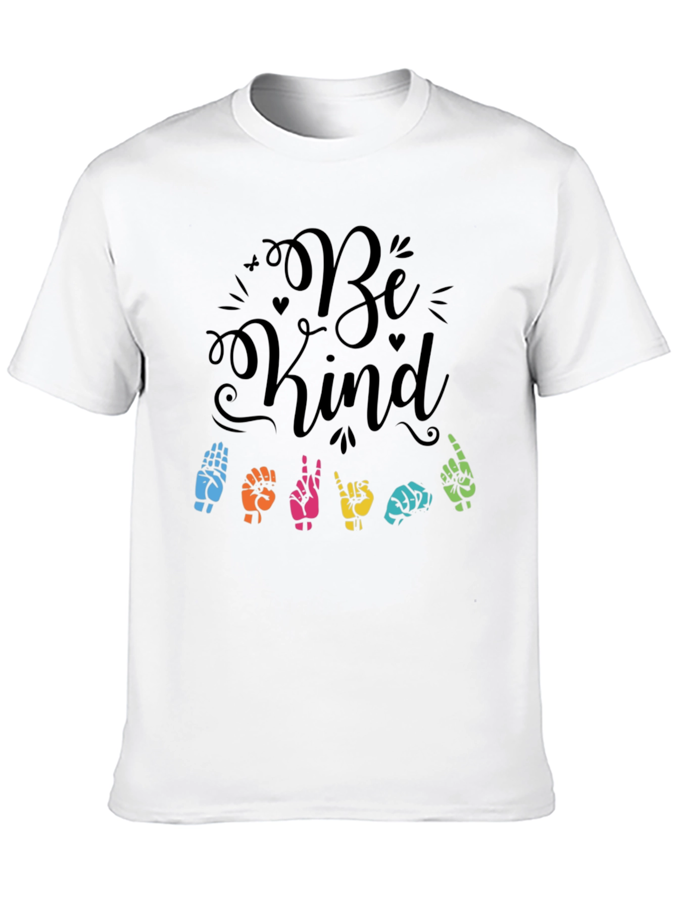 Be Kind Sign Language Graphic T-Shirt