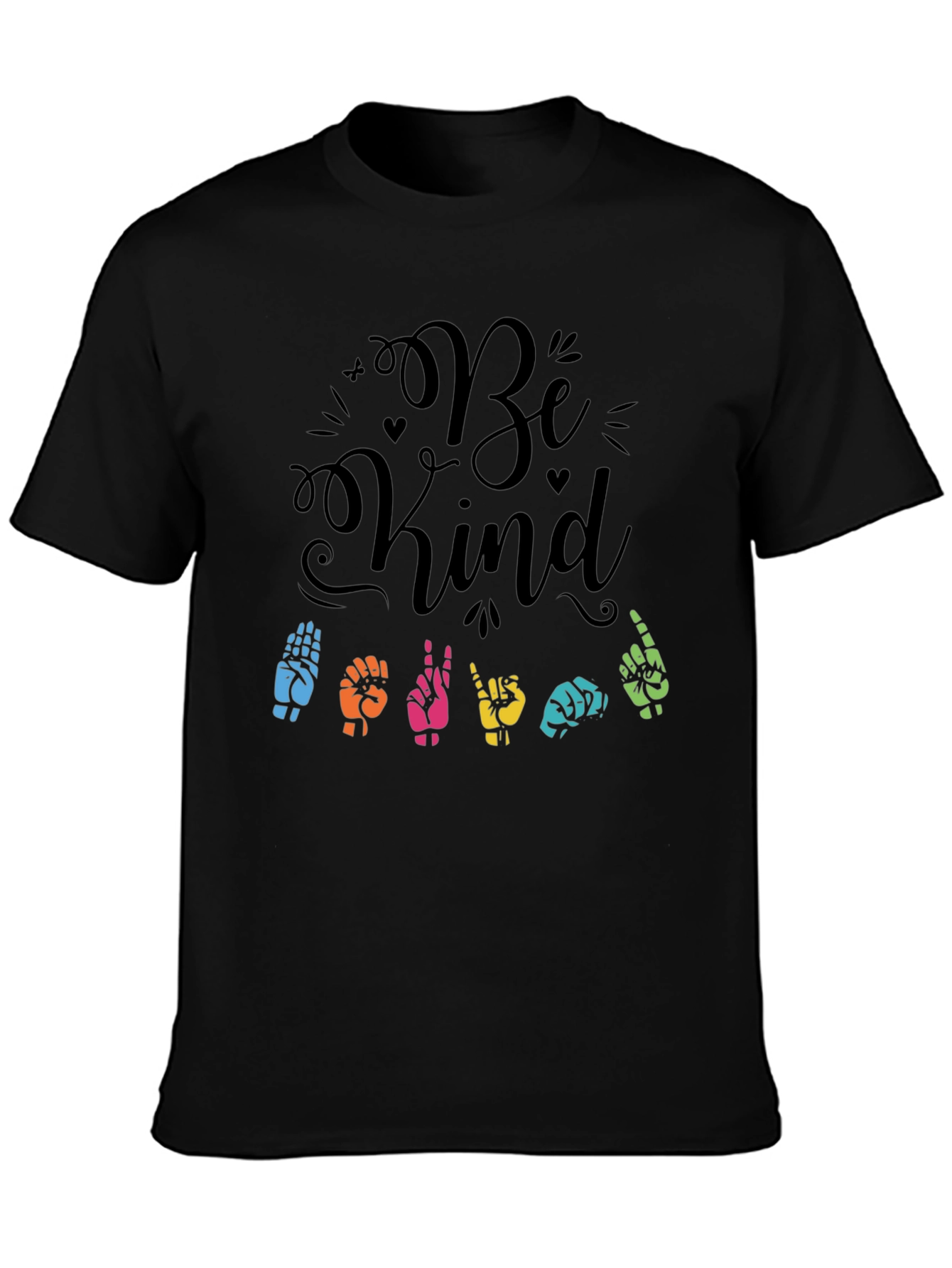 Be Kind Sign Language Graphic T-Shirt