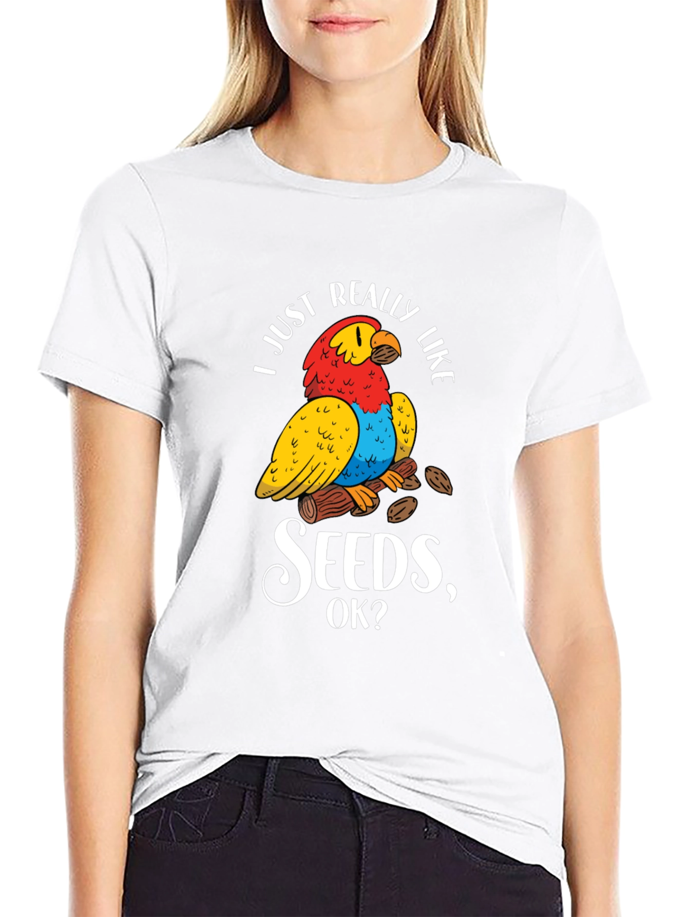 I Just Really Like Seeds Parrot T-Shirt