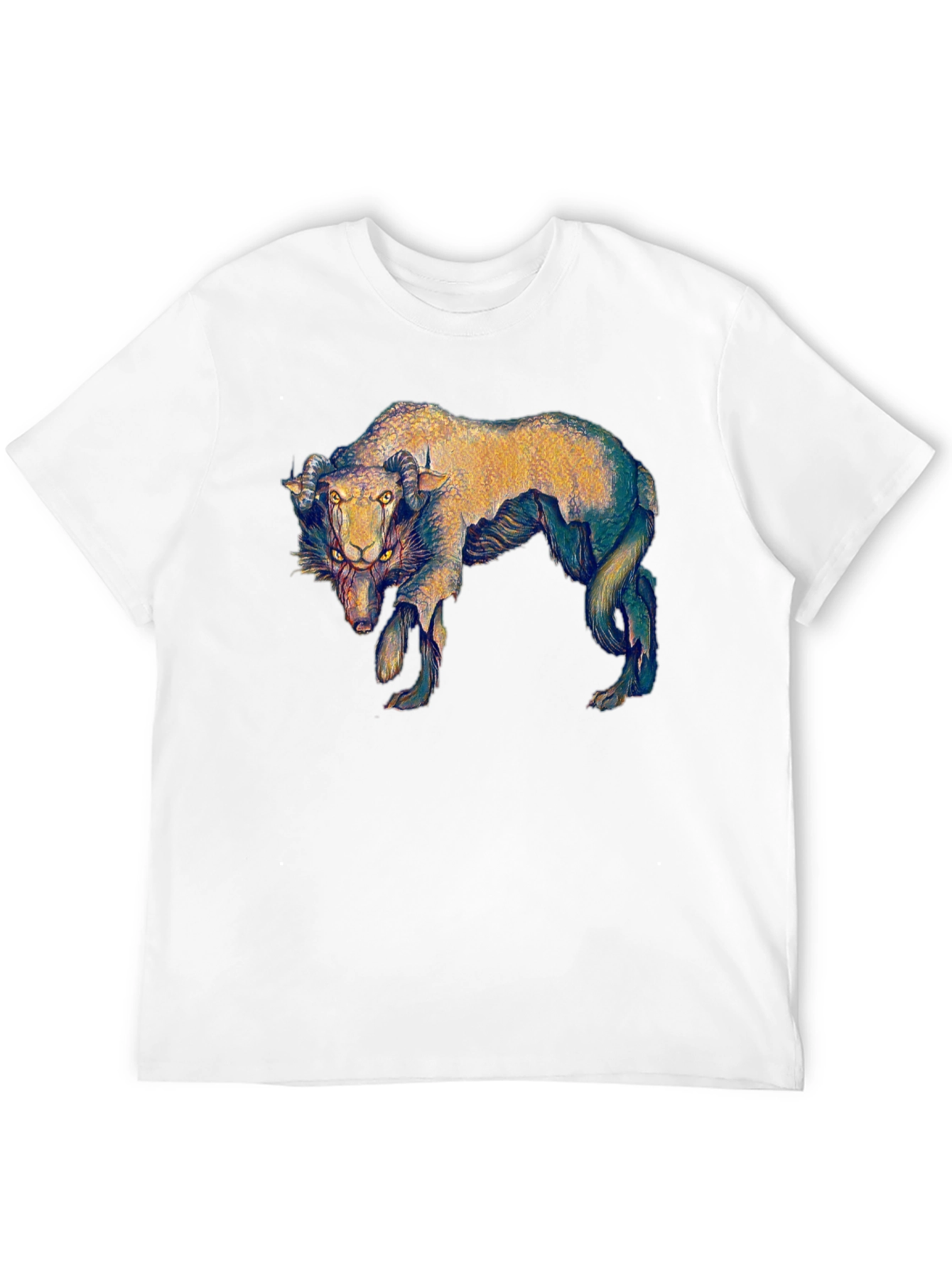 Unique Ram Graphic T-Shirt - Black