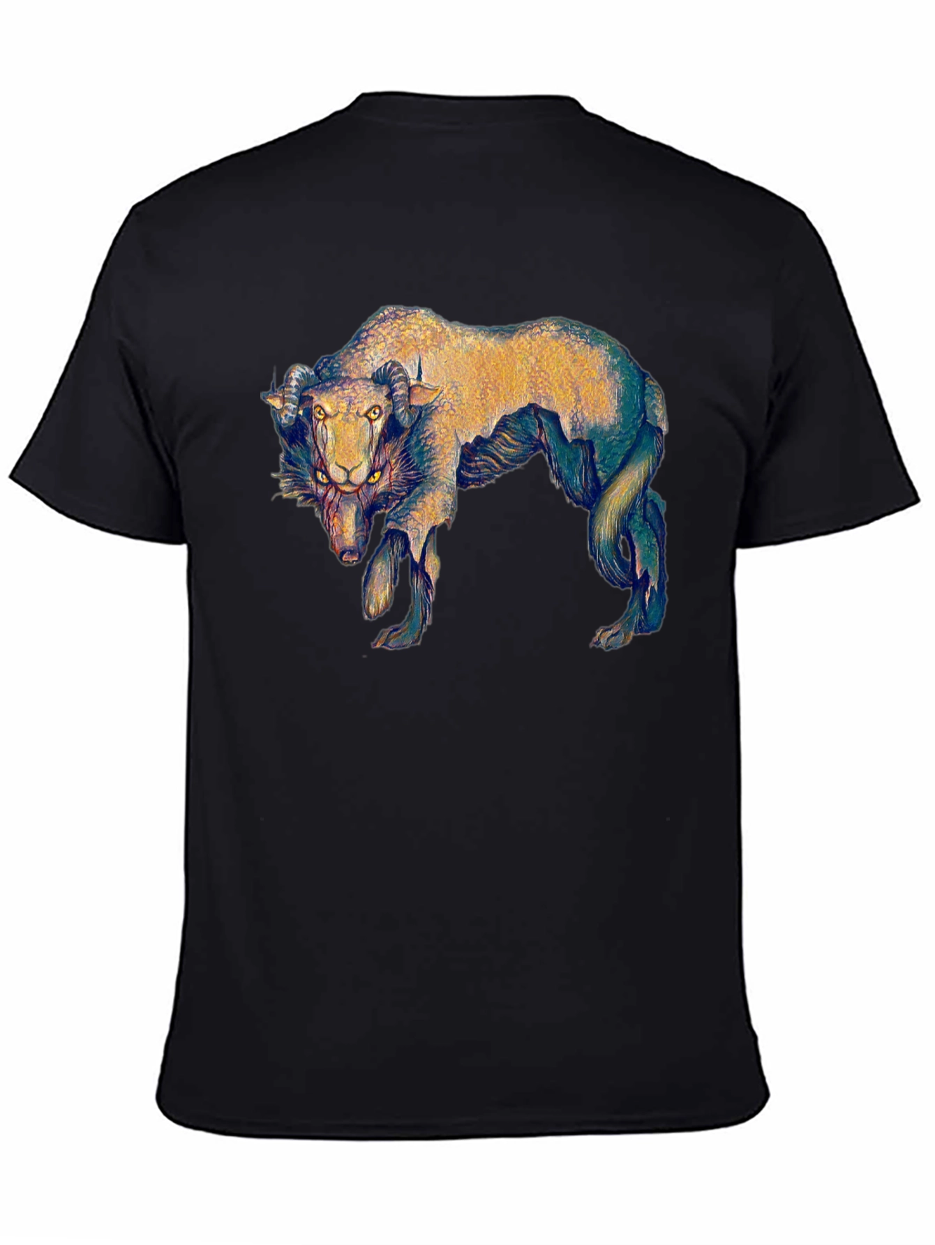 Unique Ram Graphic T-Shirt - Black