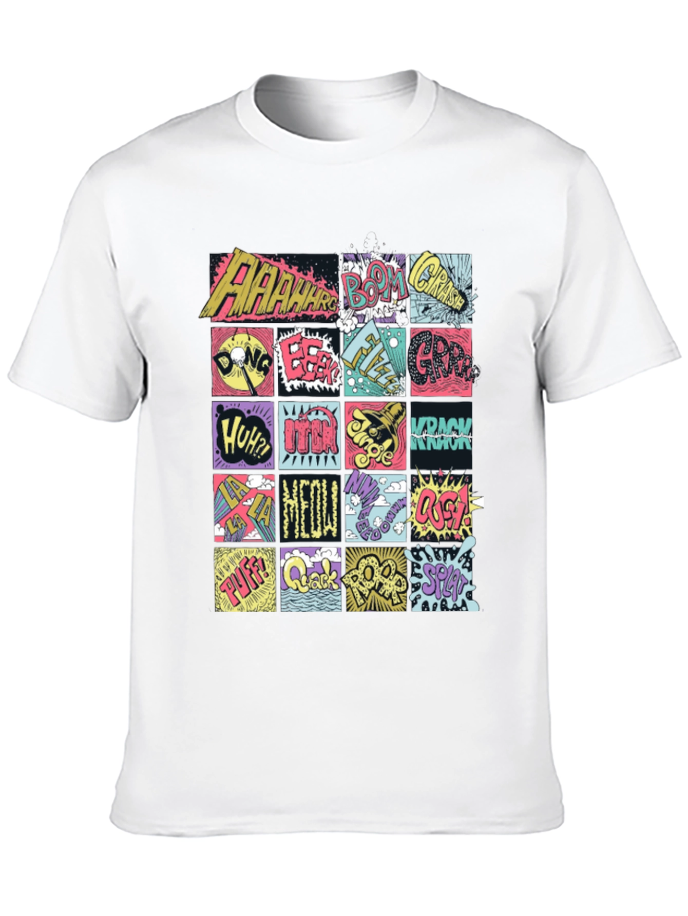Comic Sound Effect T-Shirt - Pop Art Black Tee