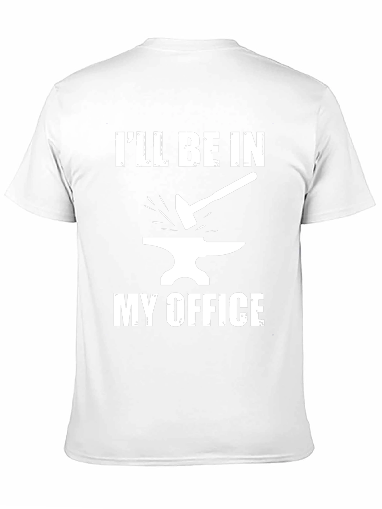 Blacksmith Office T-Shirt - Hammer and Anvil Design