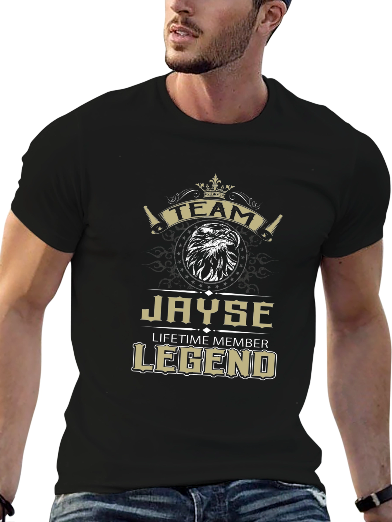 Team Jayse Legend Black Graphic T-Shirt