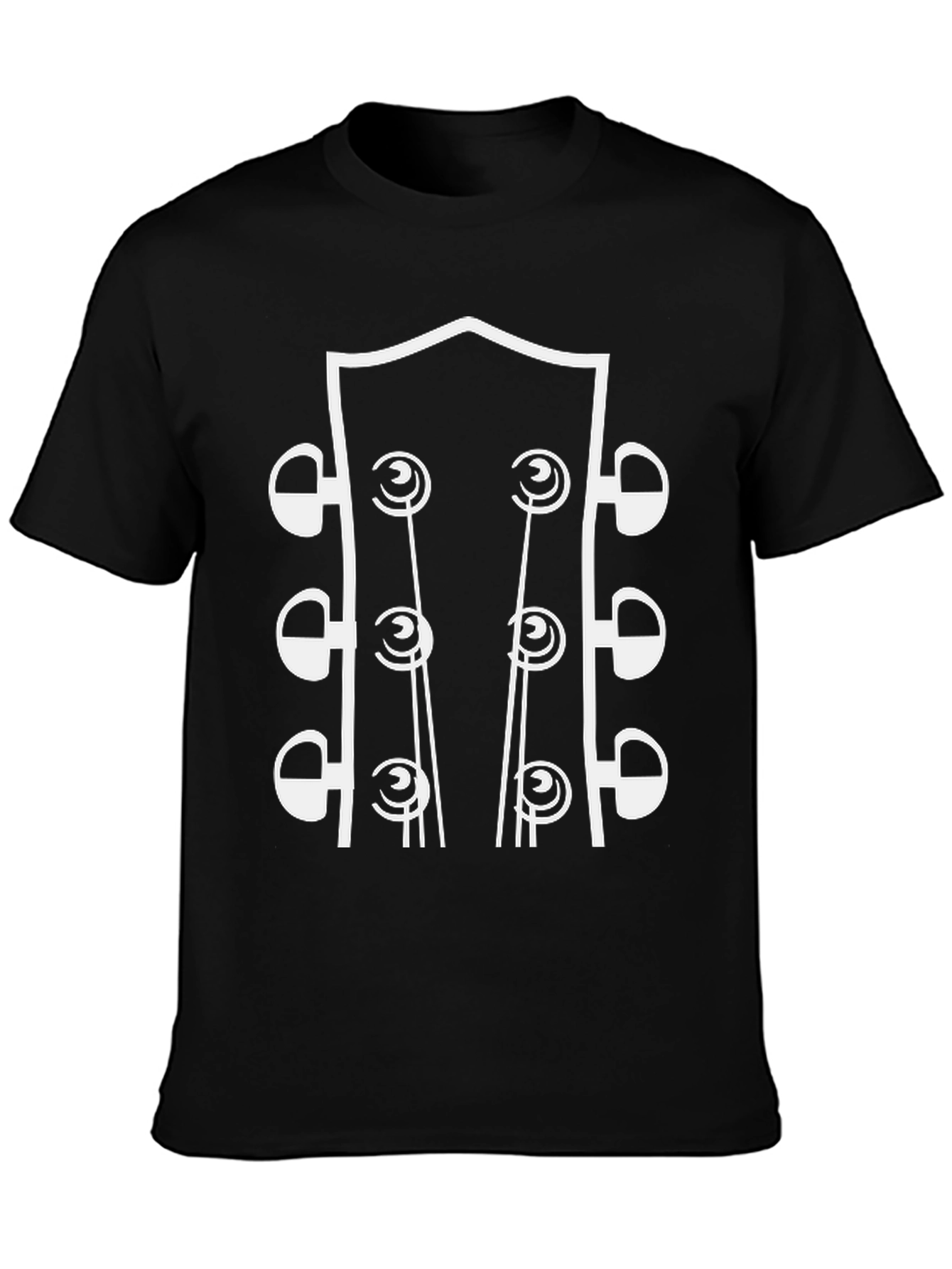 Guitar Headstock Graphic Tee - Music Lover Shirt