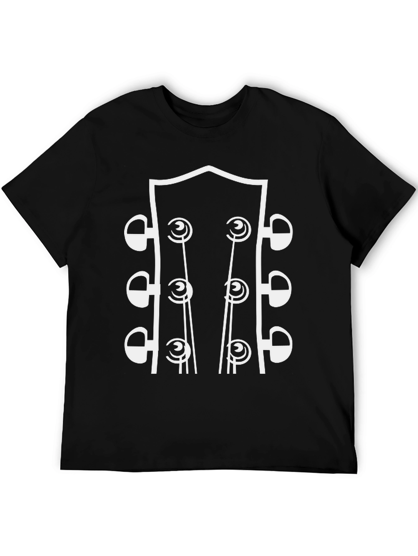 Guitar Headstock Graphic Tee - Music Lover Shirt