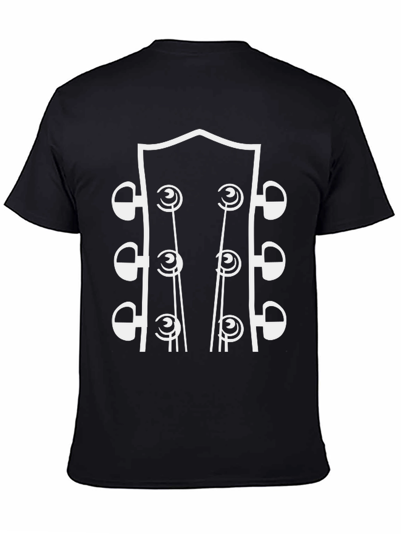 Guitar Headstock Graphic Tee - Music Lover Shirt