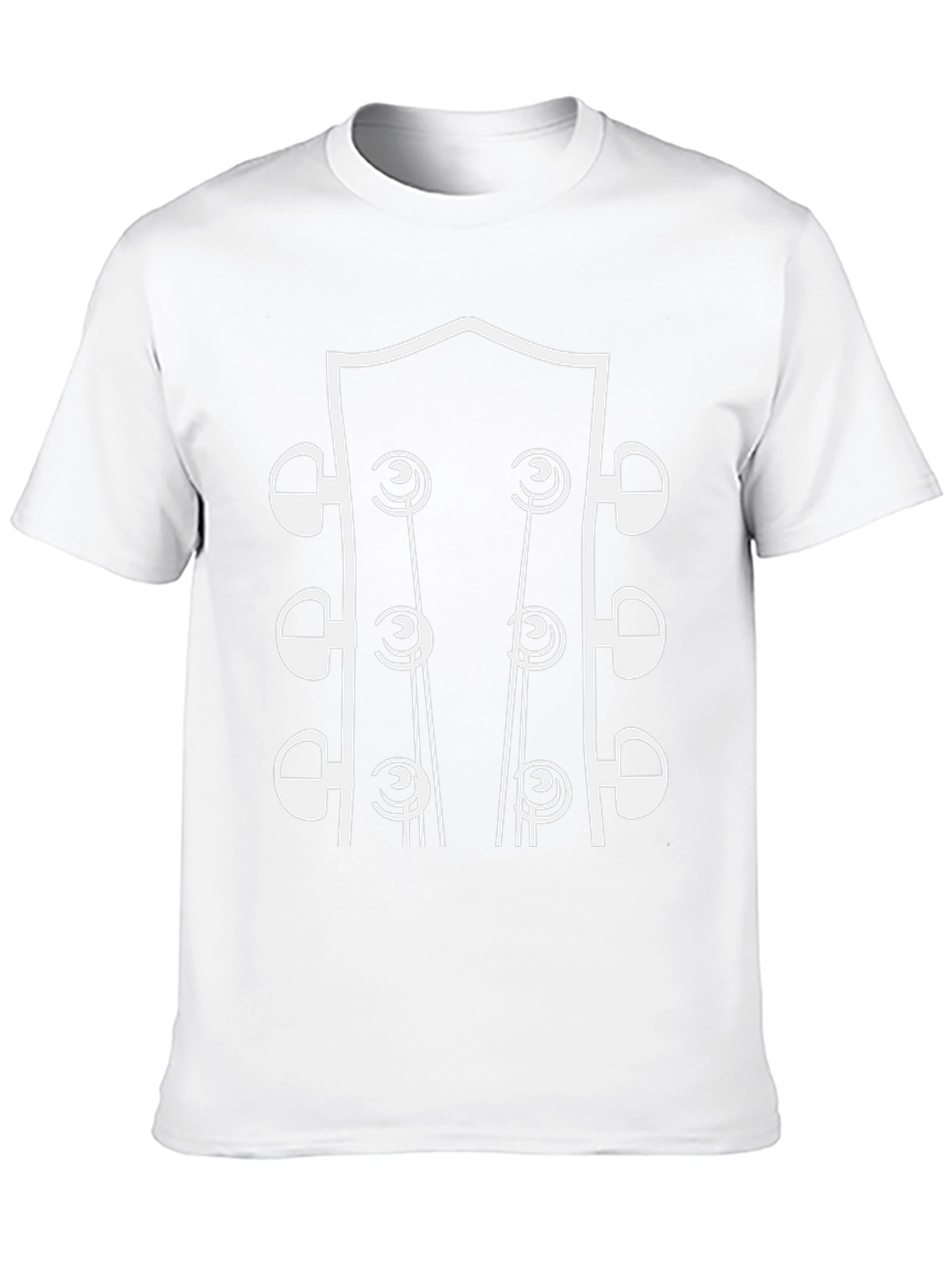 Guitar Headstock Graphic Tee - Music Lover Shirt