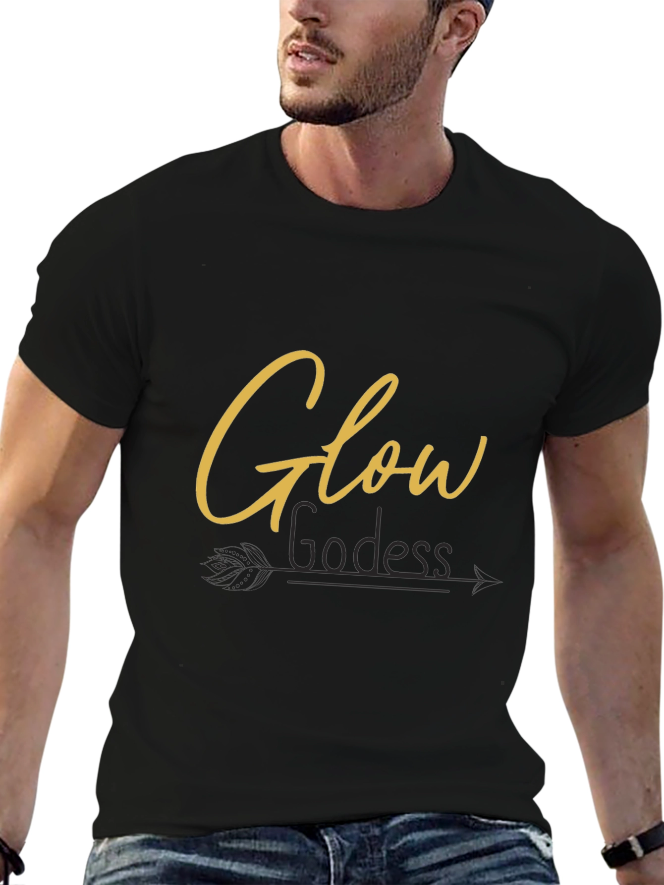 Glow Goddess Tee - Black T-Shirt
