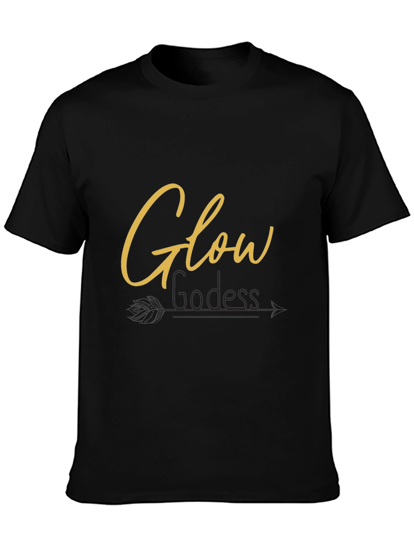 Glow Goddess Tee - Black T-Shirt