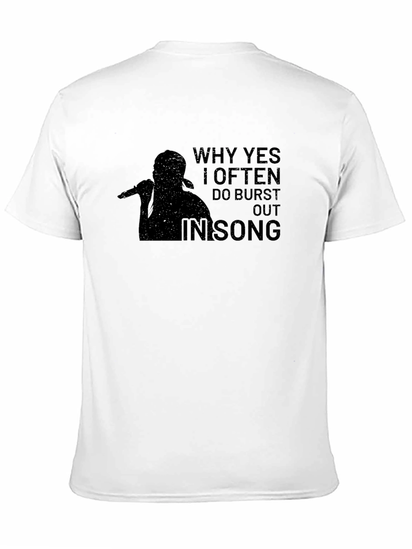Burst Out In Song Graphic Tee - Black