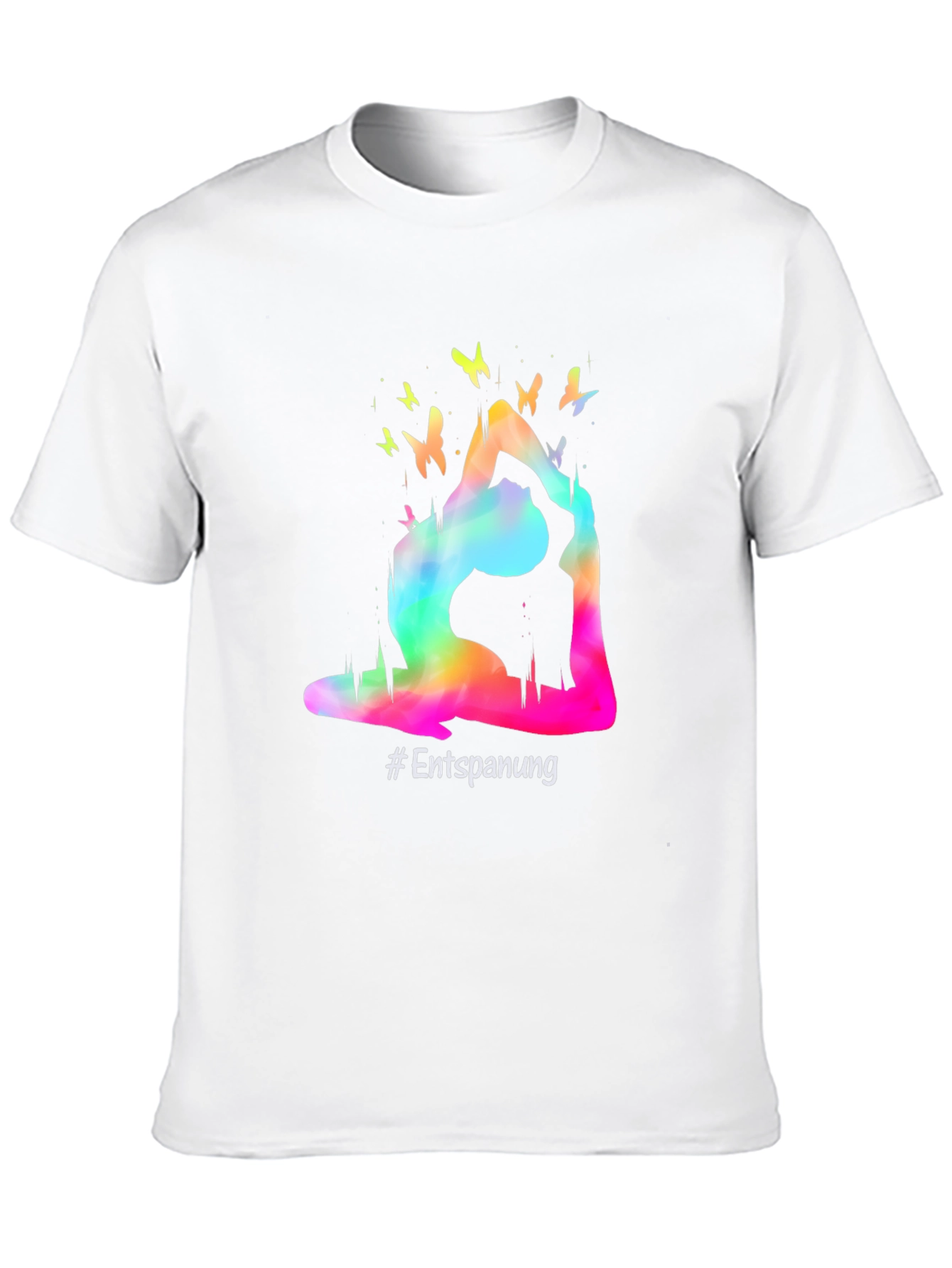 Yoga Pose Butterfly Graphic T-Shirt - Relaxation Tee