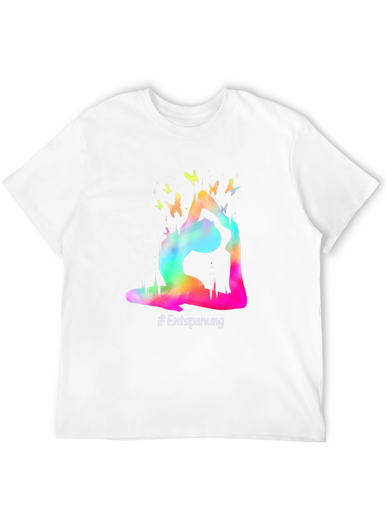 Yoga Pose Butterfly Graphic T-Shirt - Relaxation Tee