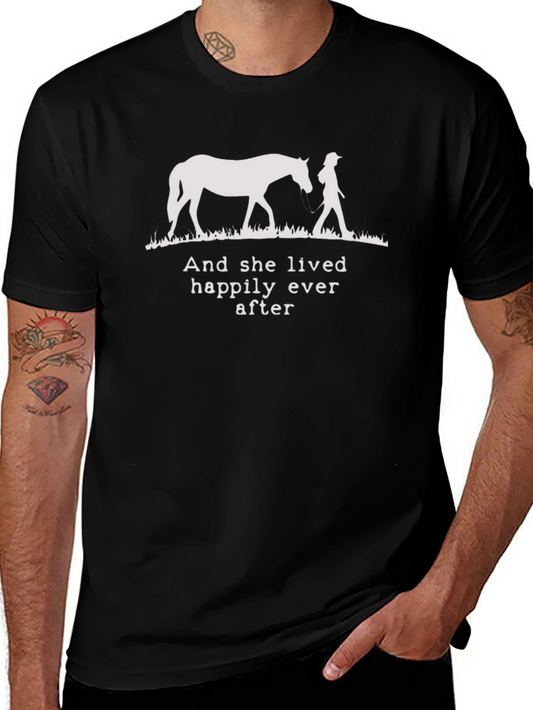 Equestrian T-Shirt - And She Lived Happily Ever After