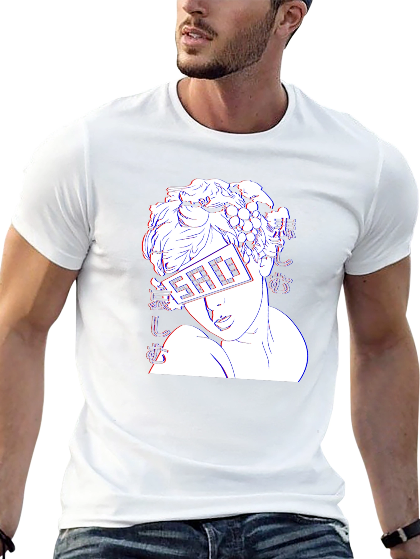Sad Aesthetic Graphic T-Shirt - Black