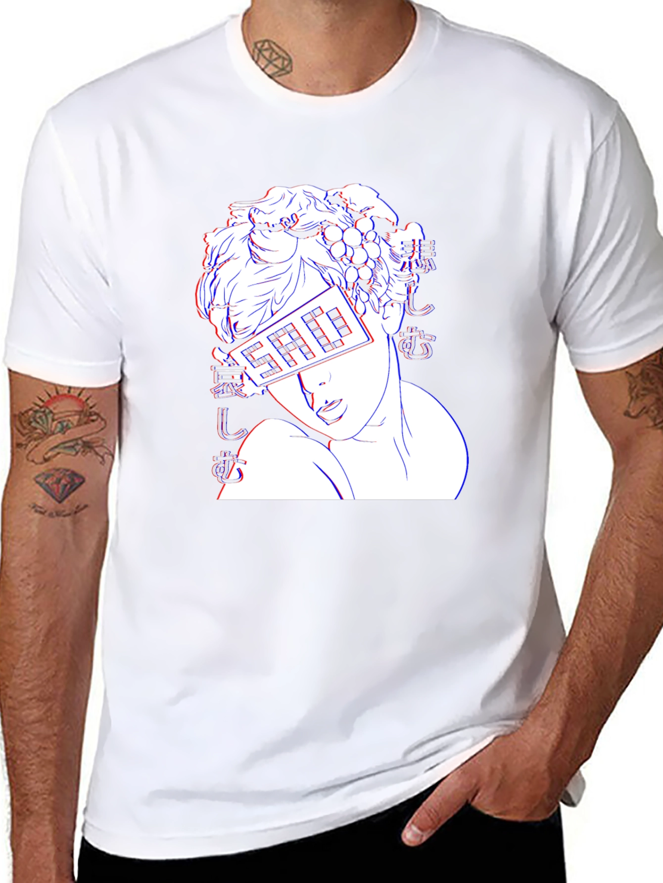Sad Aesthetic Graphic T-Shirt - Black