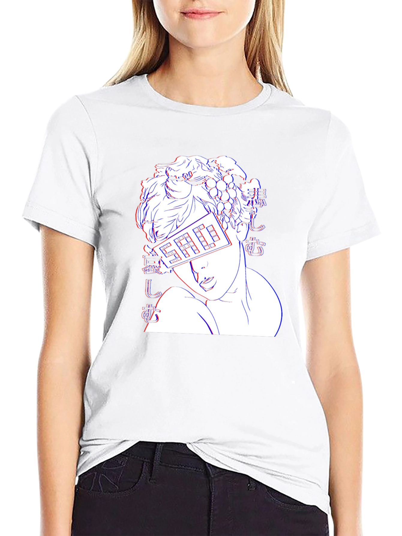 Sad Aesthetic Graphic T-Shirt - Black