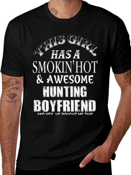Smokin Hot Hunting Boyfriend Graphic Tee