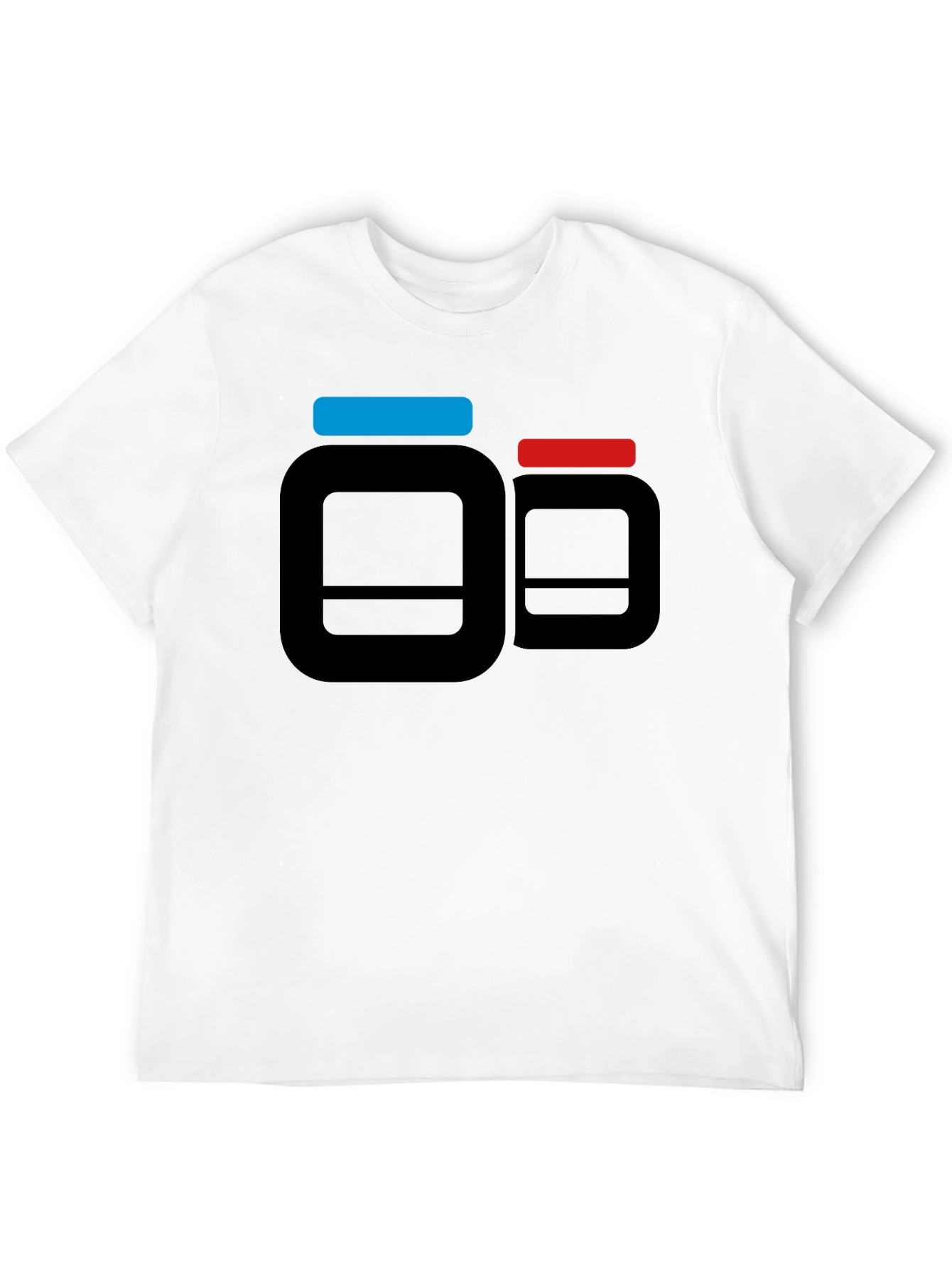 Black T-Shirt with Supplement Pill Bottle Design
