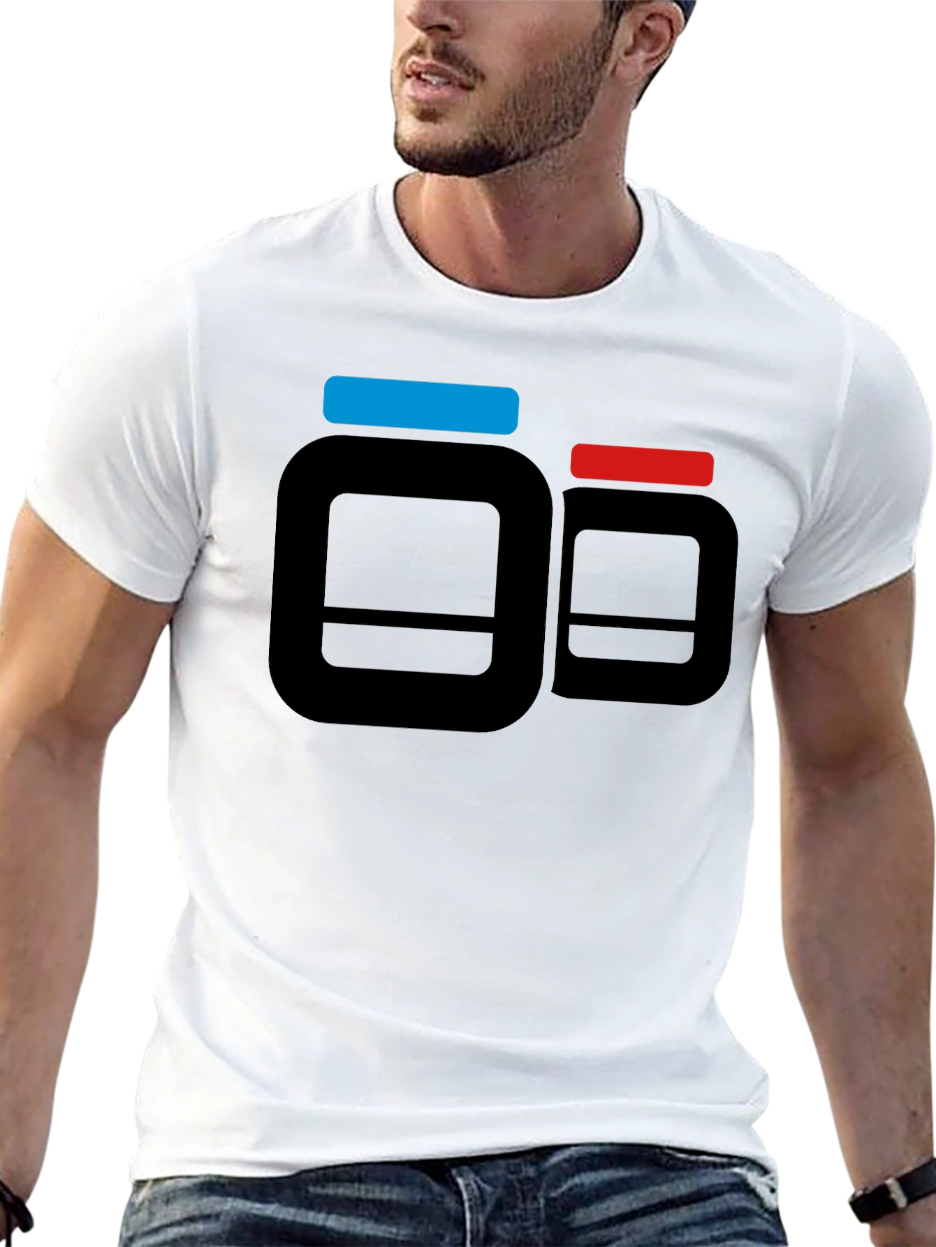 Black T-Shirt with Supplement Pill Bottle Design