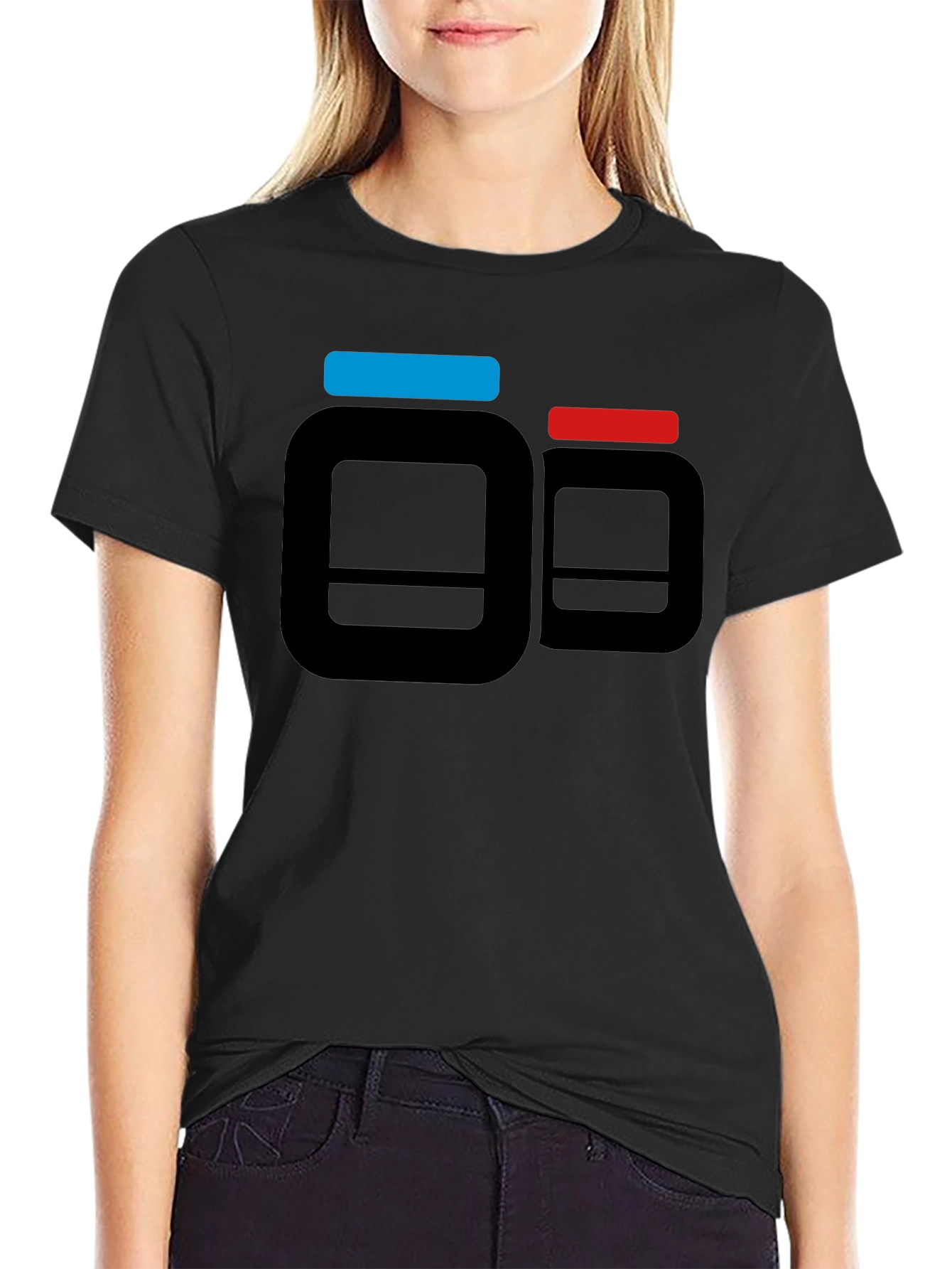 Black T-Shirt with Supplement Pill Bottle Design
