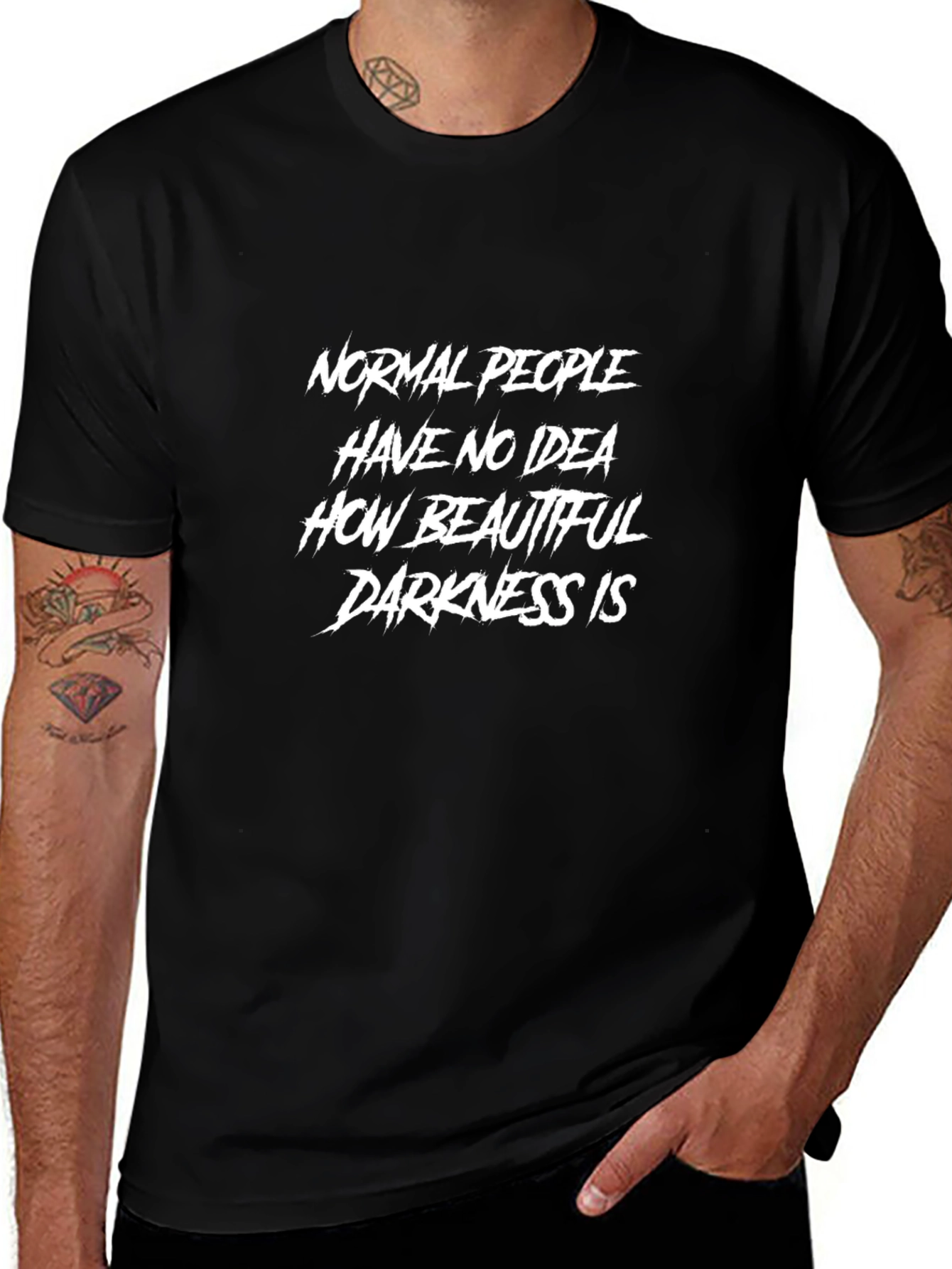 Darkness Quote Graphic T-Shirt