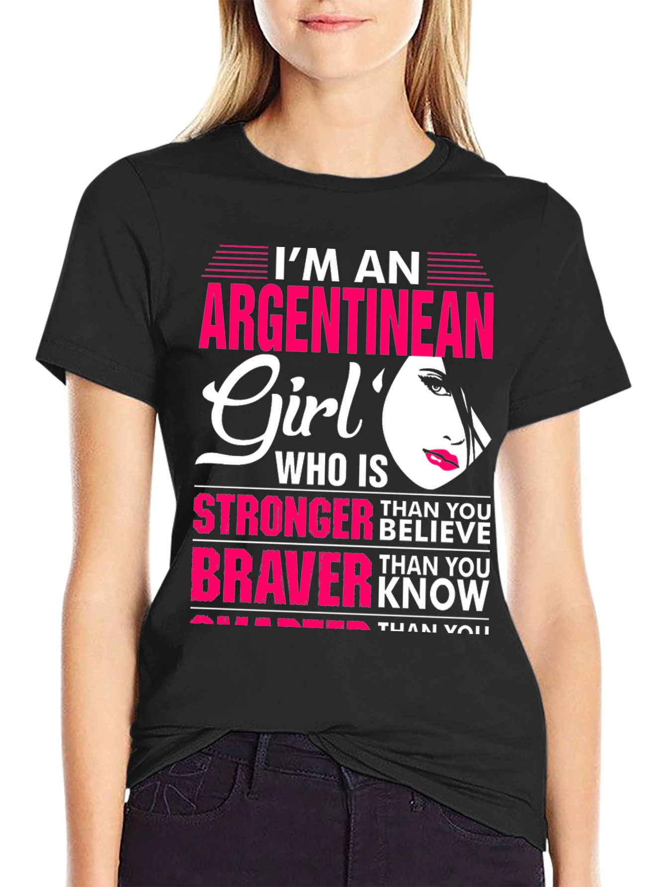 Argentinean Girl T-Shirt - Strong & Brave Graphic Tee