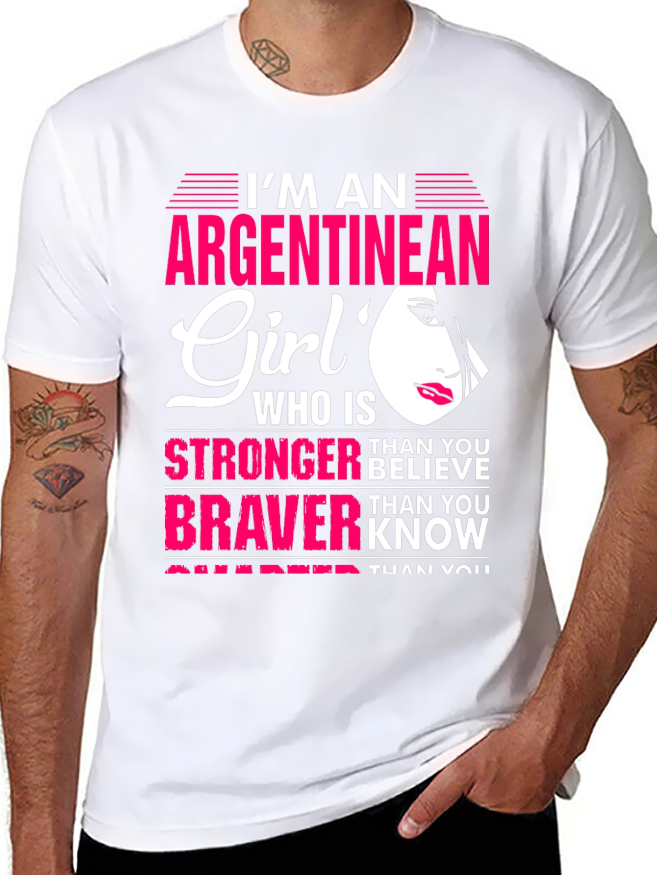 Argentinean Girl T-Shirt - Strong & Brave Graphic Tee