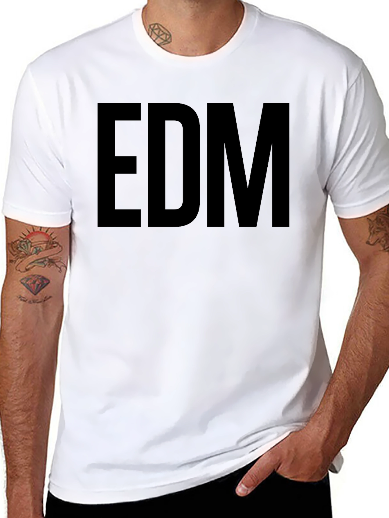 EDM Black T-Shirt - Electronic Dance Music Tee